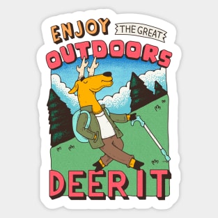 Enjoy the Greater Outdoors, Dare It! Sticker